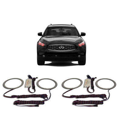 Bright Red Angel Eye Headlight Halo kit for Infiniti FX35 03-08