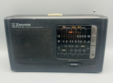 Emerson 3-BAND AR2471 Instant Weather Band TV AM FM Portable Radio AC/DC WORKS