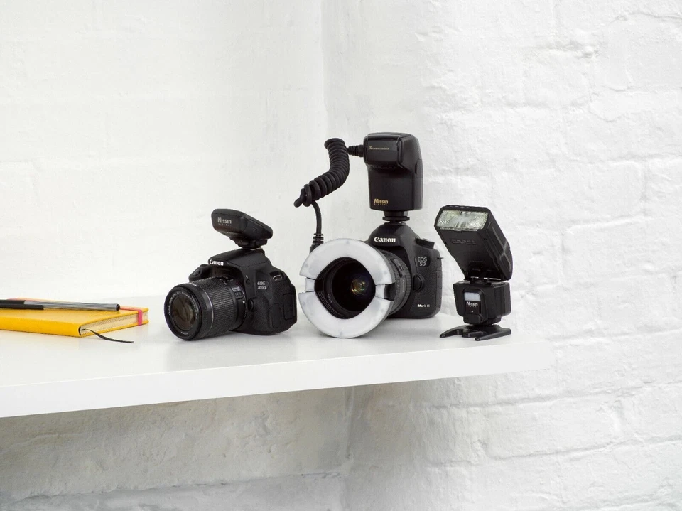 Nissin MF18 Macro LED Ring Flash Sony Nikon and Canon Fits with Adaptor Rings - Image 2 of 4