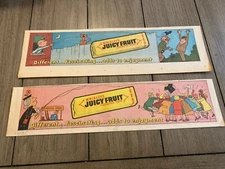 #11  Lot of 4 WRIGLEY'S JUICY FRUIT CHEWING GUM Sunday Eighth Page Ads 1967