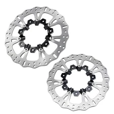 2PCS 14.0" Big Floating 7 Holes Front Brake Rotor for Harley Agitator Wheel 09+