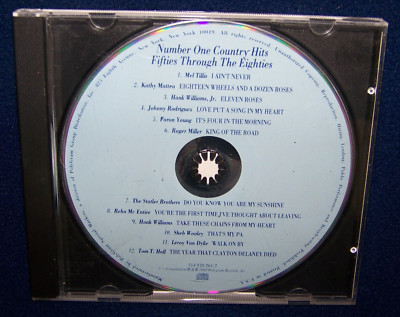 Number One Country Hits 50's thru 80's - Audio CD By Various Artists