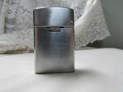 Sarome Silvertone Lighter  Gas on Top Japan