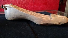 Collectable Rare  Very Old Hand Carved Primative Wood Shoe Mold