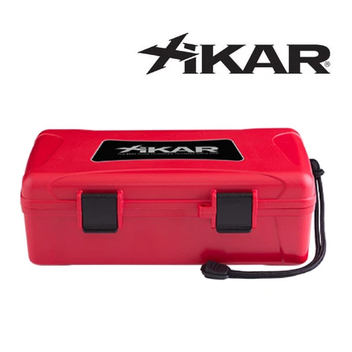 NEW Xikar - Travel Humidor Case - Red - 10 Cigar Capacity