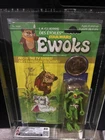 Vintage Star Wars CAS 80 DULOK SHAMAN EWOKS TV Cartoon 1985 BACK Card MOC!