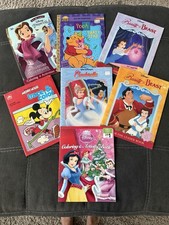 Vintage 90s Disney coloring activity books, princesses, Pooh, Mickey