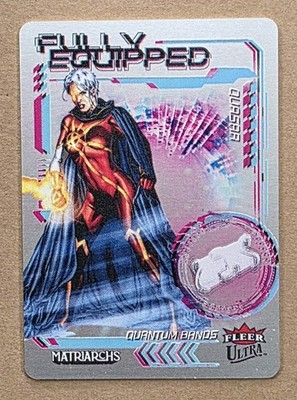 2024 UD Fleer Ultra Matriarchs of Marvel Fully Equipped Metal Insert QUASAR FE-7