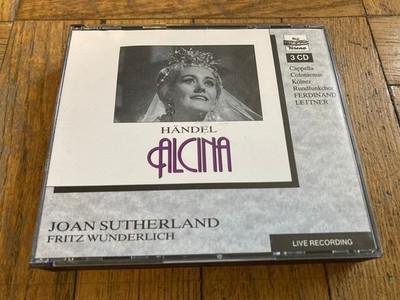 Handel: Alcina Opera / Joan Sutherland / Wunderlich / Leitner 1959 (3 CD Set)