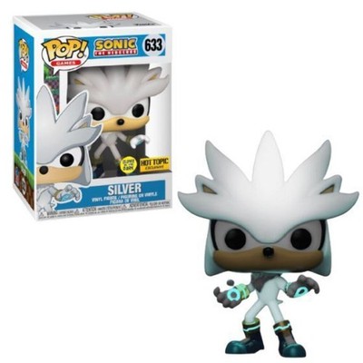 Funko POP! Games: Sonic The Hedgehog - Silver (GiTD)(Hot Topic)(Damaged Box) #63