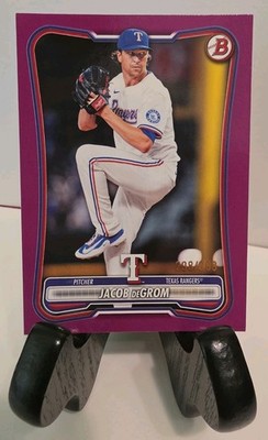 2026 Bowman Jacob DeGrom Fuchsia/299 Texas Rangers #64