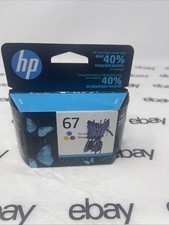 HP 67 Tri-color Original Ink Cartridge Exp 3/2023 3YM55AN 140 NIB