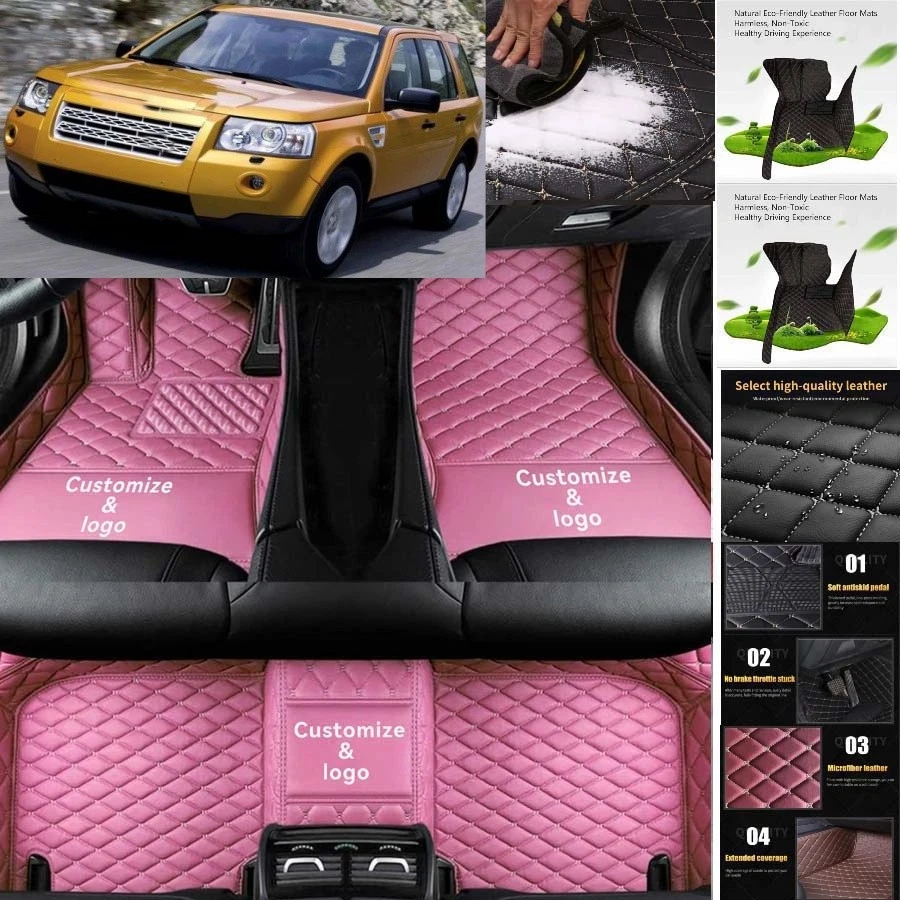 For Land Rover Freelander Car Floor Mats Anti-Slip Carpets Handmde Liners Foto 4 de 4