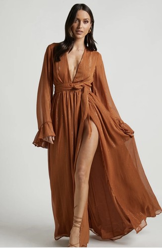 Showpo Dangerous Woman Maxi Dress US 10