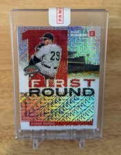 2024 Panini Prospects Chase Burns FIRST ROUND SIGNATURE RED MOJO AUTO #10/25 Red