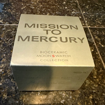 Swatch Mission to Mercury Bioceramic Quartz Chronograph Tachymeter 42mm w/ Box