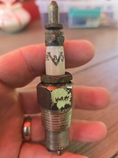 Vintage Stewart V-ray Spark Plug Usa Automobile Hit Or Miss