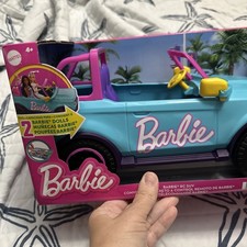 Hot Wheels Barbie RC Suv Stickers, Battery-Powered Toy Truck, Fits 2 Dolls