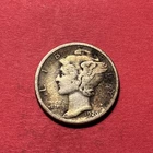 (1) Beautiful Toned Antique 1920-D Mercury Silver Dime CHOICE F-FINE