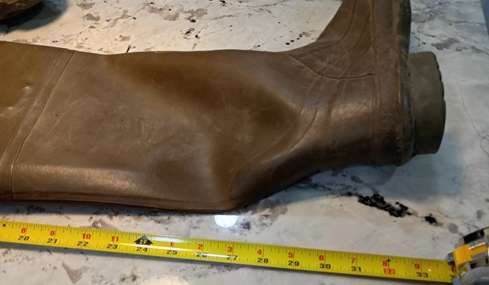 Lacrosse Outdoorsmen VTG Hip Rubber Boots Waterfowl Hunting Guessing 9/10 Men's - Image 2 of 4