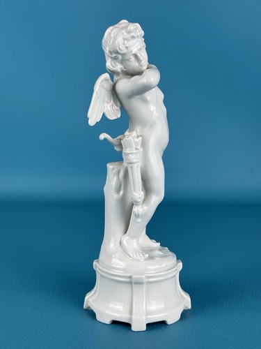 Statua “Amore Sdegnato” Angelo In Porcellana Ginori Serie Capodimonte XX Sec. - Foto 6 di 14