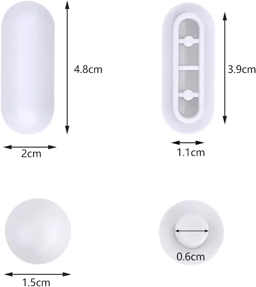 Paracolpi per Wc, 6 Pezzi Paraurti Water Set Gommini per Copriwater, Accessorio - Immagine 2 di 4