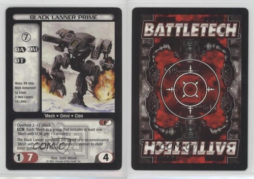 1997 Battletech CCG - Mechwarrior Black Lanner Prime af0 - Picture 3 of 3