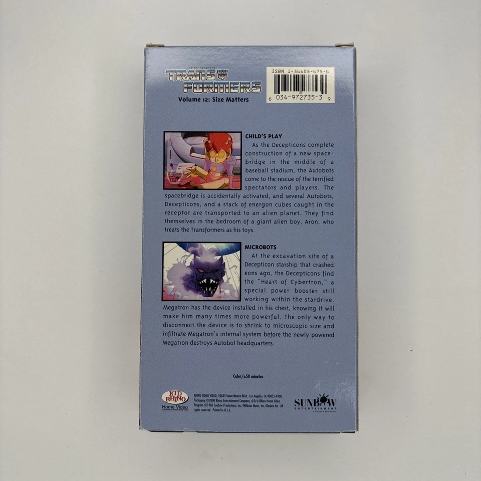 Transformers - Vol. 12: Size Matters VHS - Image 2 of 4