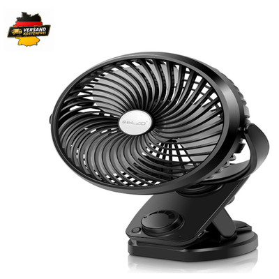 Akku Ventilator ELZO 5000mAh USB Lüfter 360 Dreh