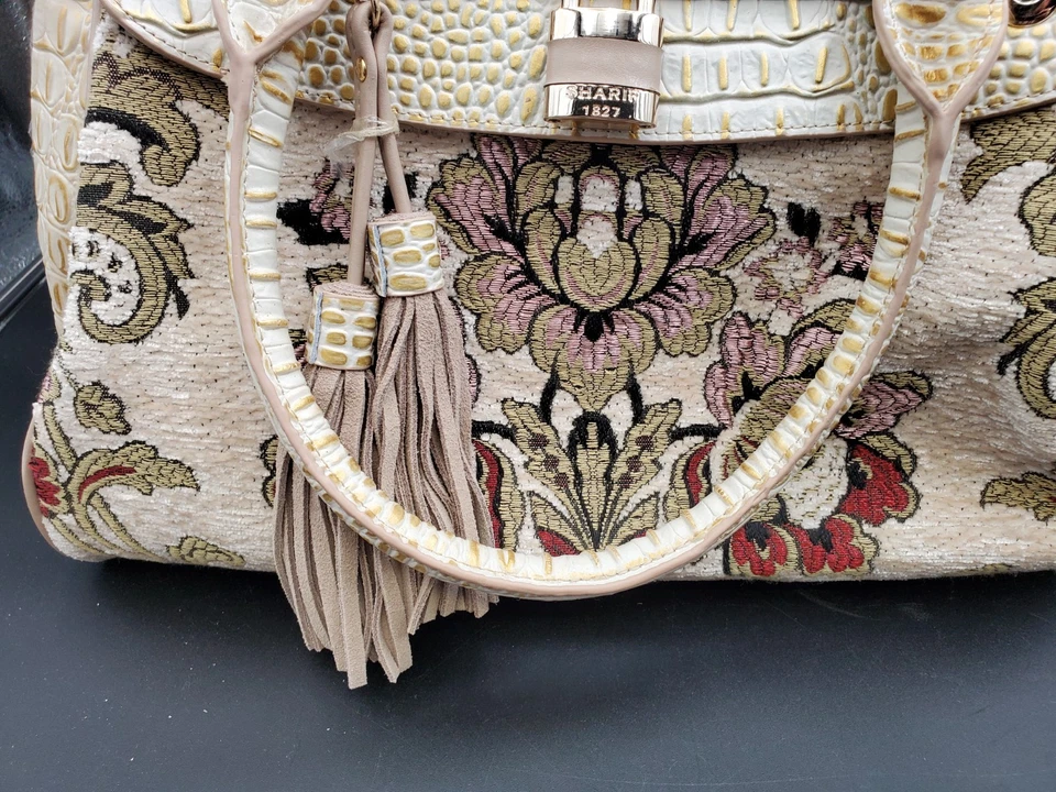 Cartera Sharif 1827 de cuero en relieve con bolsillo multicolor Foto 3 de 4