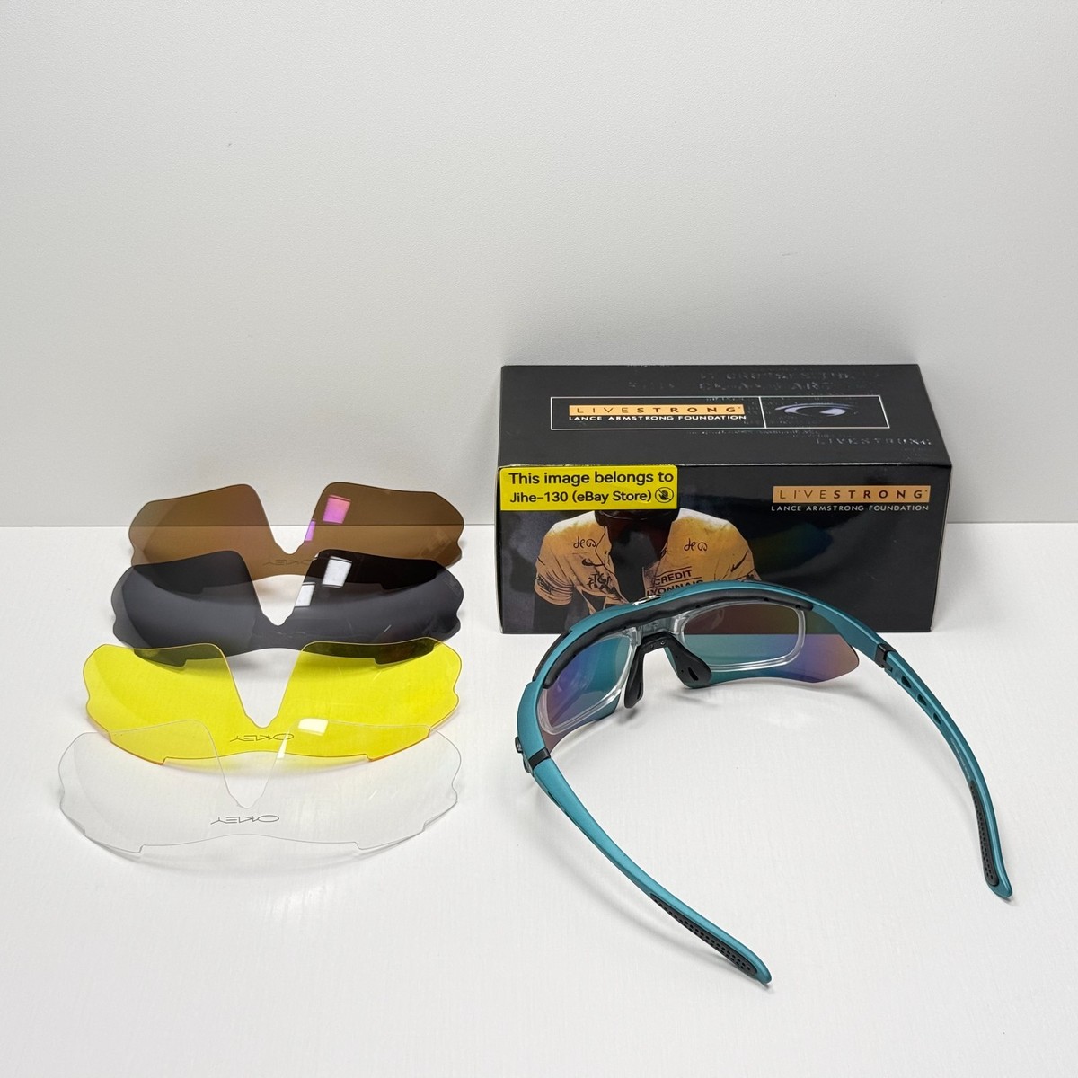 Oakley 0089 Sport Sunglasses Teal Frame 5 Interchangeable Lenses