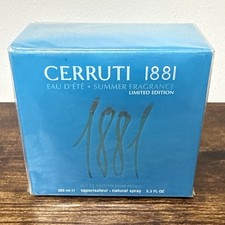 Cerruti 1881 Eau D'Ete Summer Fragrance 3.3 oz 100 ml Eau de Toilette Open Box