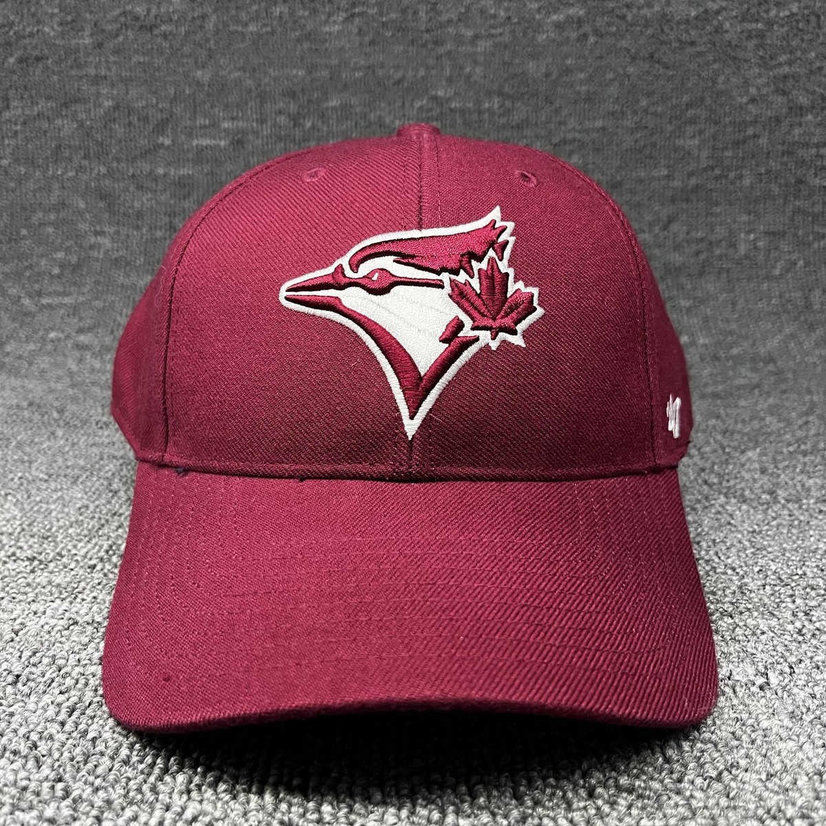 Toronto Blue Jays '47 MVP Hat Burgundy MLB Adjustable Hook & Loop Strapback Cap