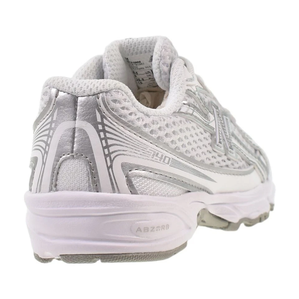 Туфли для малышей ясельного возраста New Balance 740 Bungee кружевные белые/серебристые iz740-wm - Изображение 3 из 4