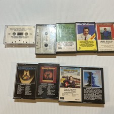 Lot of 9 60s-90s genre cassette tapes