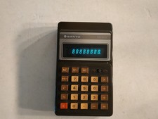 CALCOLATRICE ELETTRONICA SANYO VINTAGE CX 1032 MADE IN JAPAN anni 80