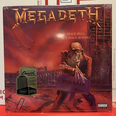 NEW SEALED Megadeth ''Peace Sells...But Who s Buying'' 180g Capital Vault LP Vinyl