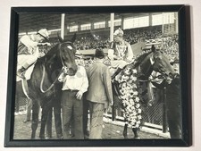 1940 Santa Anita Handicap Winners Circle Photo Seabiscuit Kayak II Framed 8x10