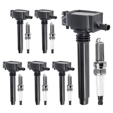 Ignition Coil Pack and Iridium Spark Plugs Set of 6 Compatible with... Fast Ship