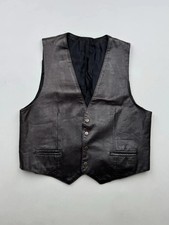 90's Leather Vest Men's Size S