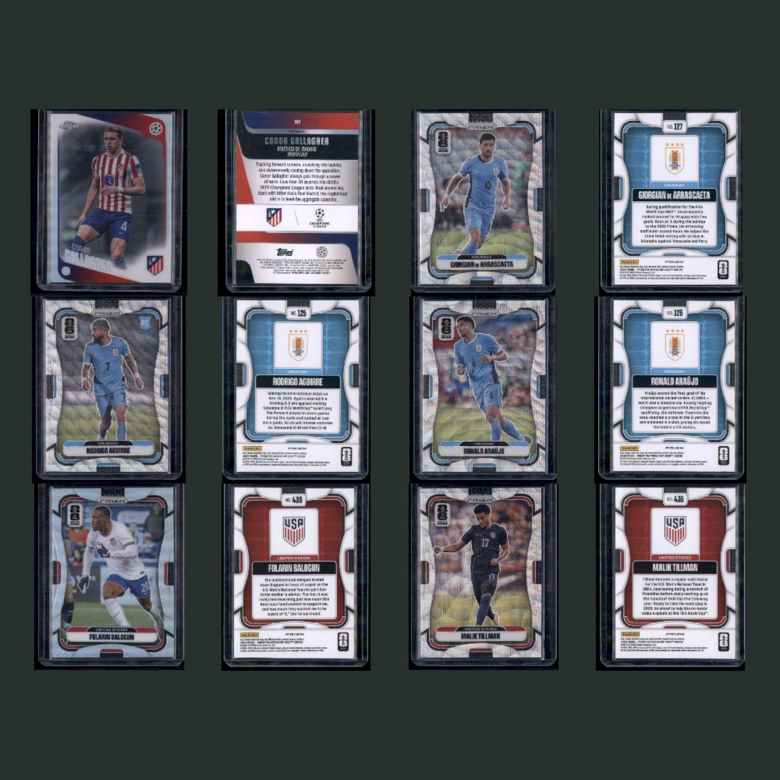 Soccer Card Lot 100 Cards Inserts Color Rookies Topps Prizm Show Ready Toploaded view 5