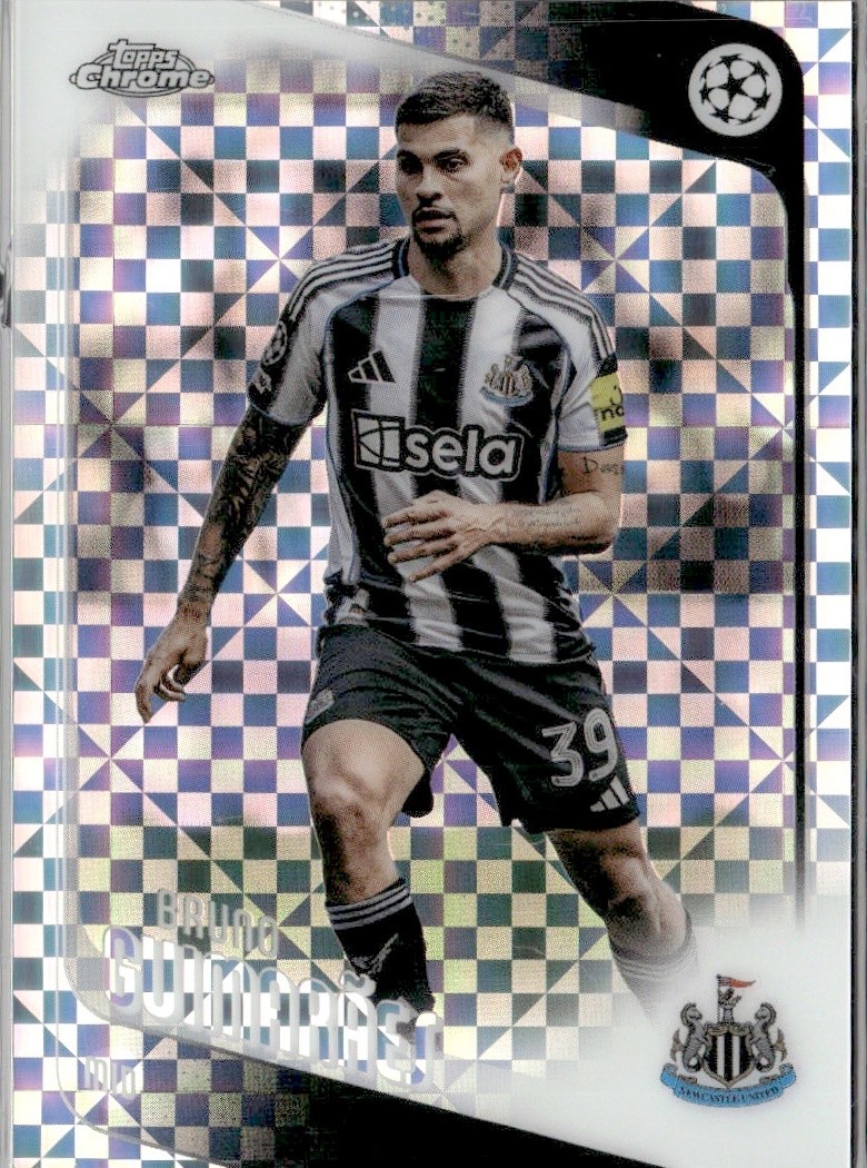 2026 Topps Topps Chrome UEFA Champions League Bruno Guimarães #117 X-Fractor