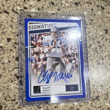 2020 Panini Donruss Cliff Harris Autograph Signature Marks Dallas Cowboys Card