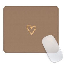 Square Aesthetic Cute Heart Mouse Pad,Office Home Personalized Mouse Mat Desi...