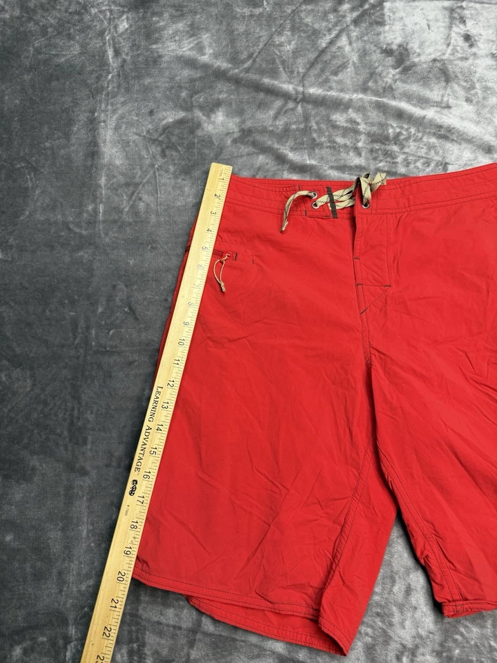 Pantalones Cortos Patagonia Para Hombres 30 Wavefarer Boardshorts Bañador Sin Forro Rojo Foto 2 de 4