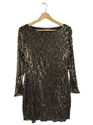 NEXT PETITE Abendkleid Damen Kleid Gr. DE 40 bronzefarben Elegant