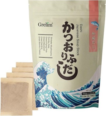 Grelim Dashi Stock Japan Dashi Soup 18 Packets, Natural Domestic Ingredients, Ad