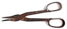 VTG  CRESENT 12" METAL SNIPS S-412 TIN SHEARS USA Forged Steel