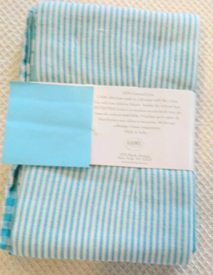 NEW NIP Set 5 Aqua Turquoise Kitchen Towels 100% Cotton Bardwil Linens Beachy - Image 4 of 4