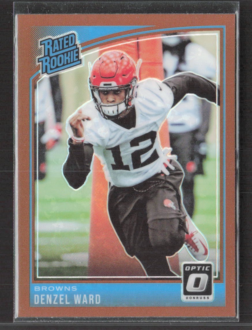 Denzel Ward - 2018 Donruss Optic Bronze RC Rookie #198 Browns Ohio State